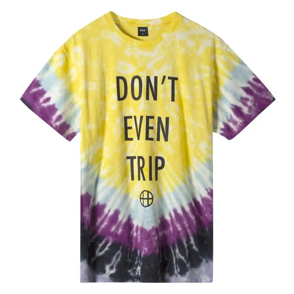 Huf Don't Even Trip S/S Tee - Yellow 1