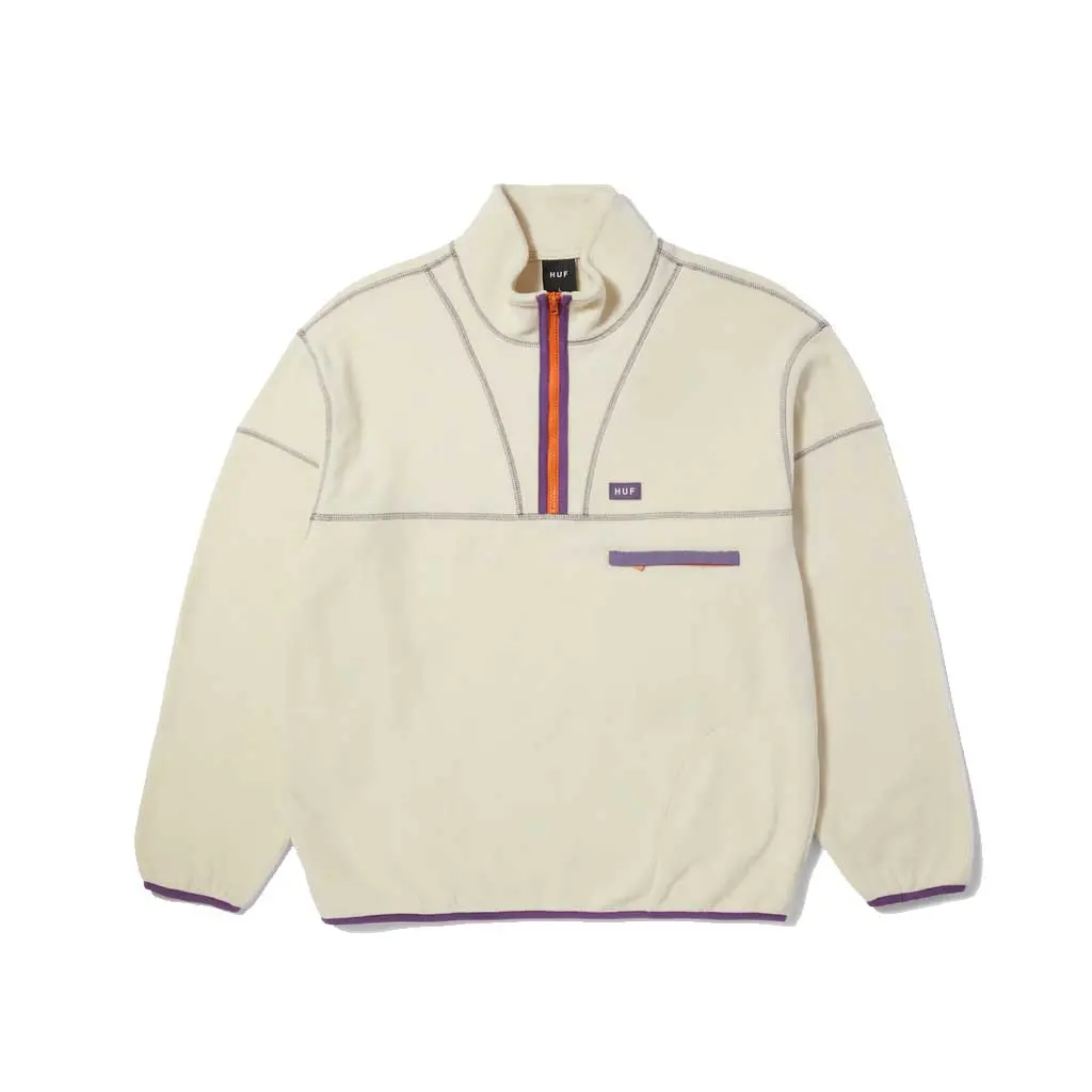 Huf Elysian Quarter Zip Fleece - Bone 1