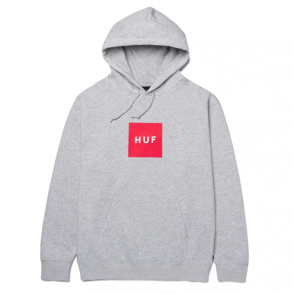 Huf Essentials Box Logo P/O Hoodie - Athletic Heather 1