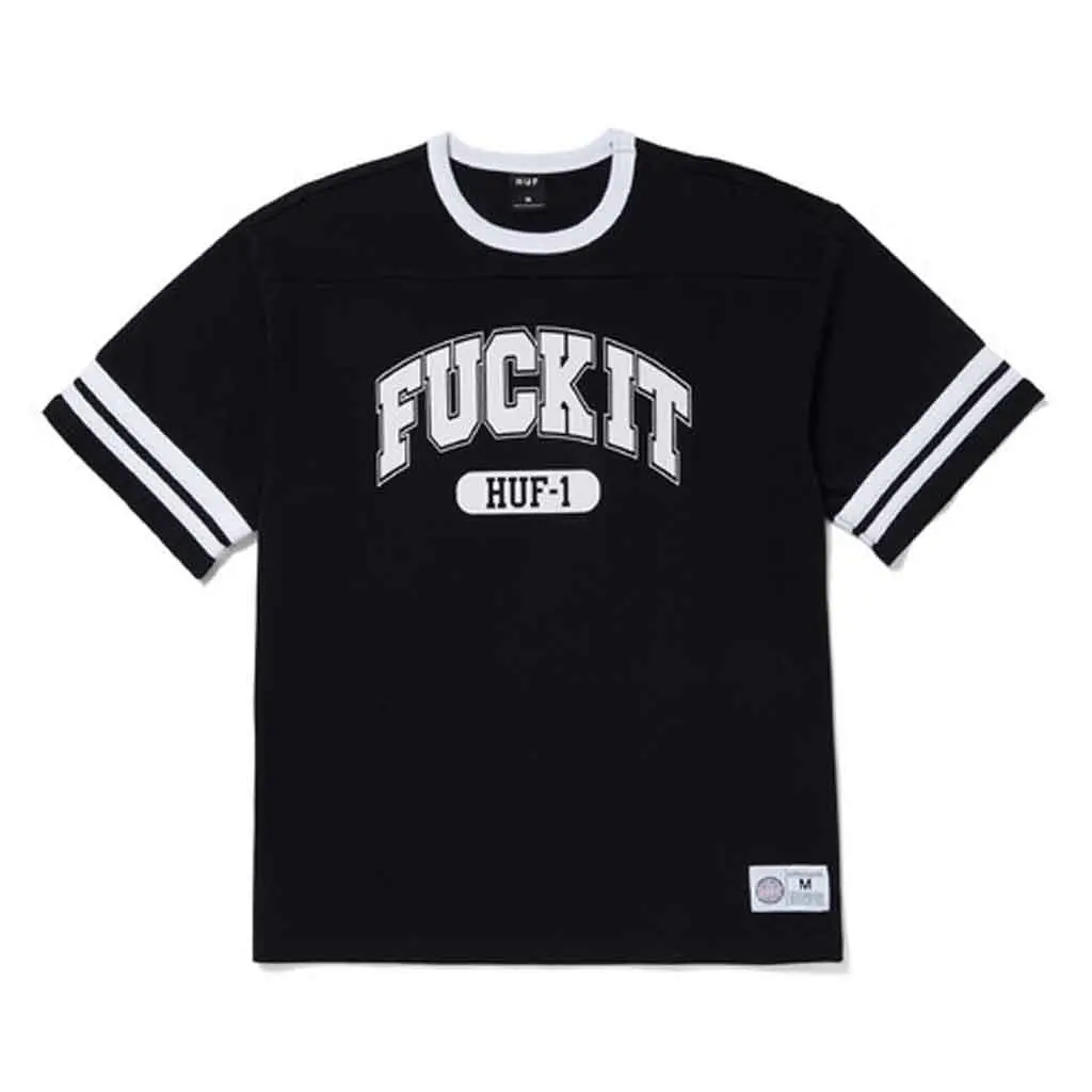 Huf Fuck It Football Shirt - Black 1