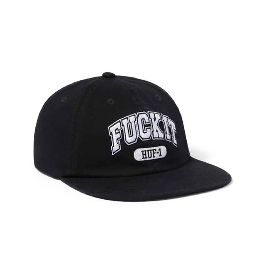 Huf Fuck It 6 Panel Cv Hat - Black 1