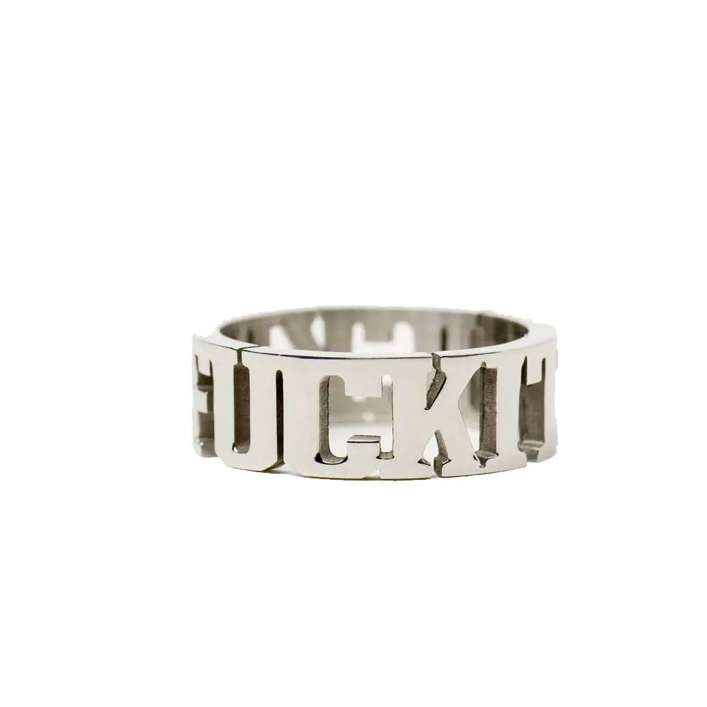 Huf Fuck It Ring - Silver 1