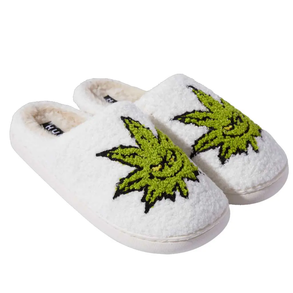Huf Greench Buddy Fuzzy Slipper - Natural 1