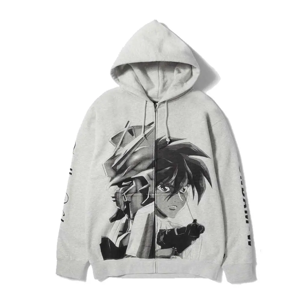 Huf X Gundam Endless Waltz Split F/Z Hoodie - Heather Grey 1