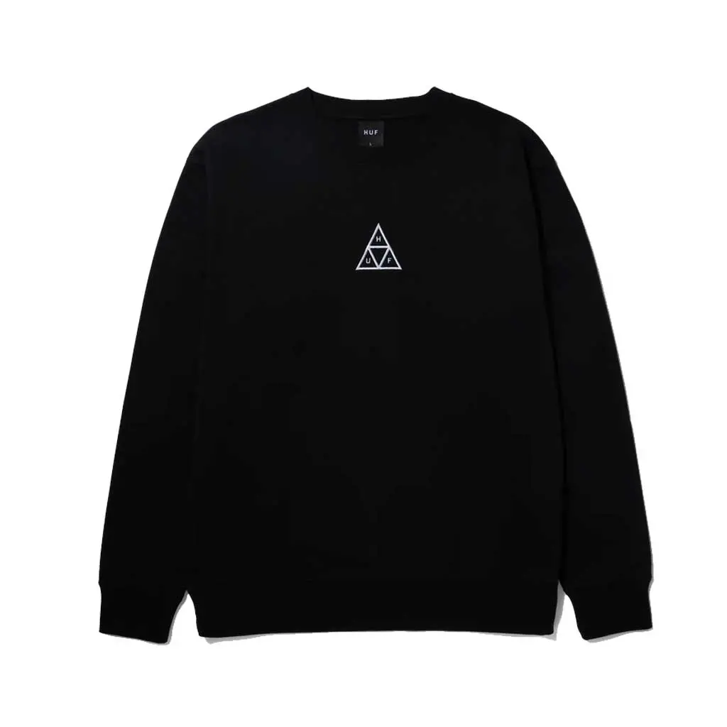 Huf Set Triple Triangle Crewneck - Black 1