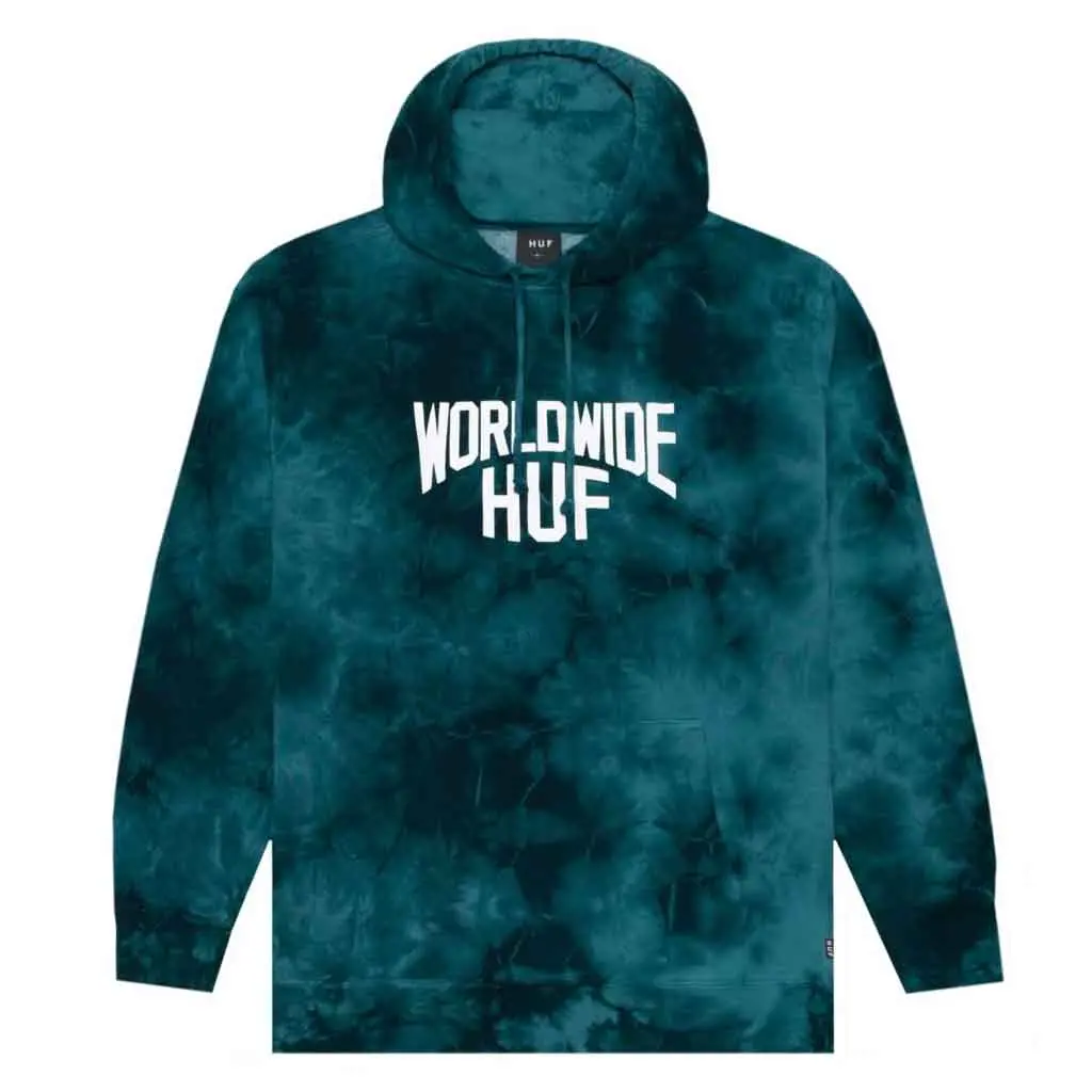 Huf Manhattan Pull Over Hoodies - Deep Jungle 1