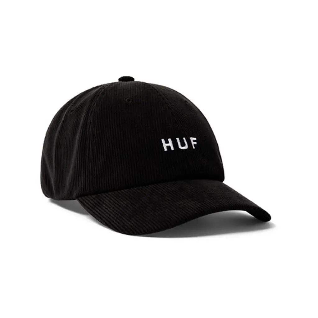 Huf Og Corduroy 6 Panel Cv Hat - Black 1