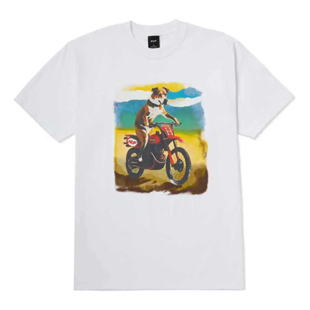 Huf Road Dog S/S Tee - White 1
