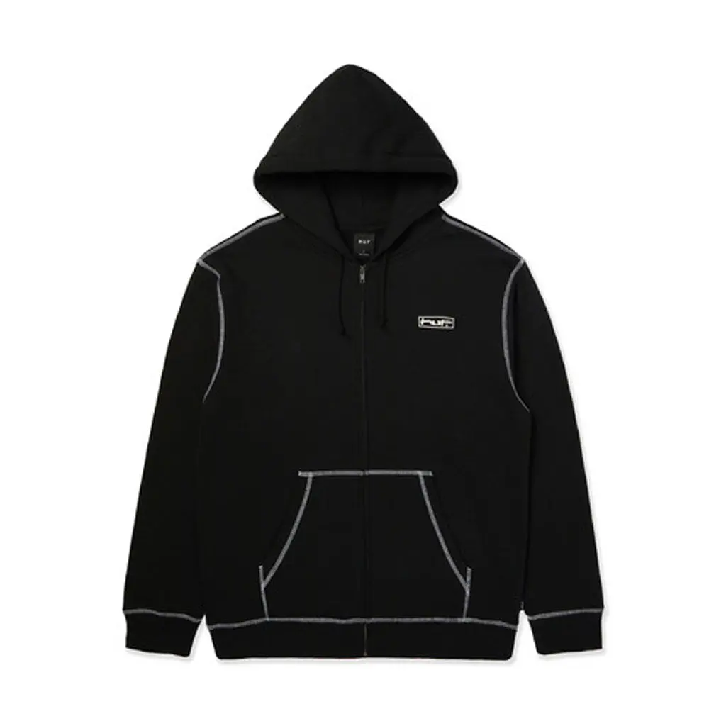 Huf Stretch Fz Hoodie - Black 1