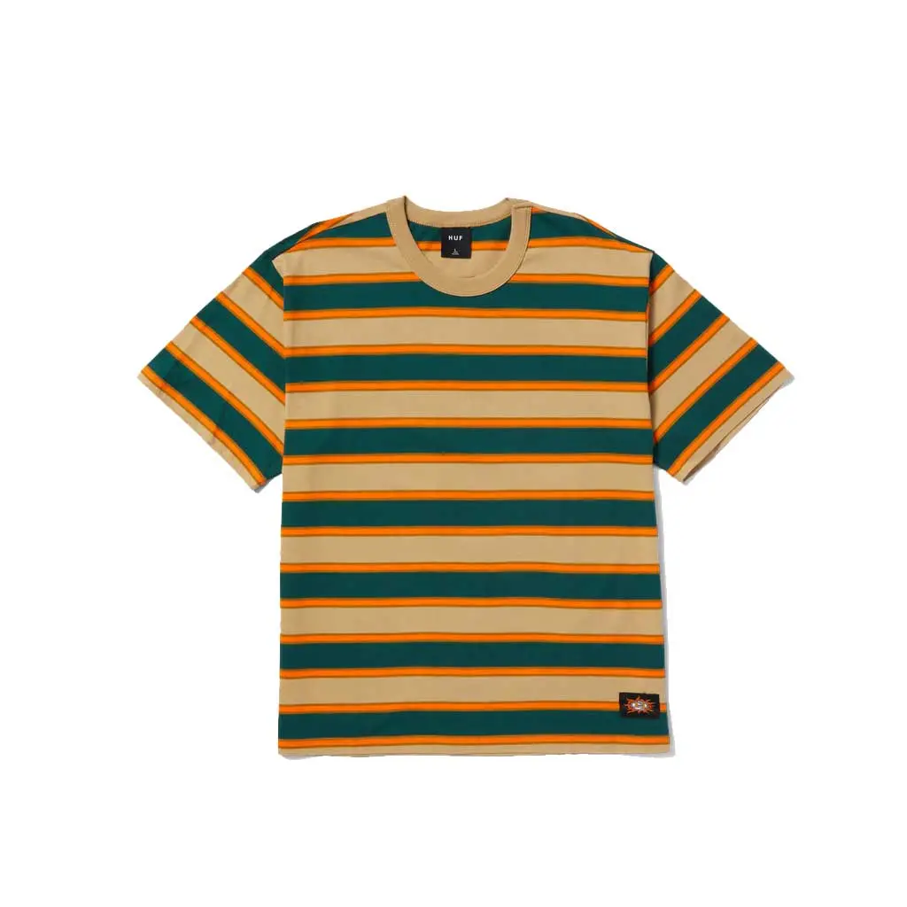 Huf Terrace S/S Relazed Knit Tee - Pine 1