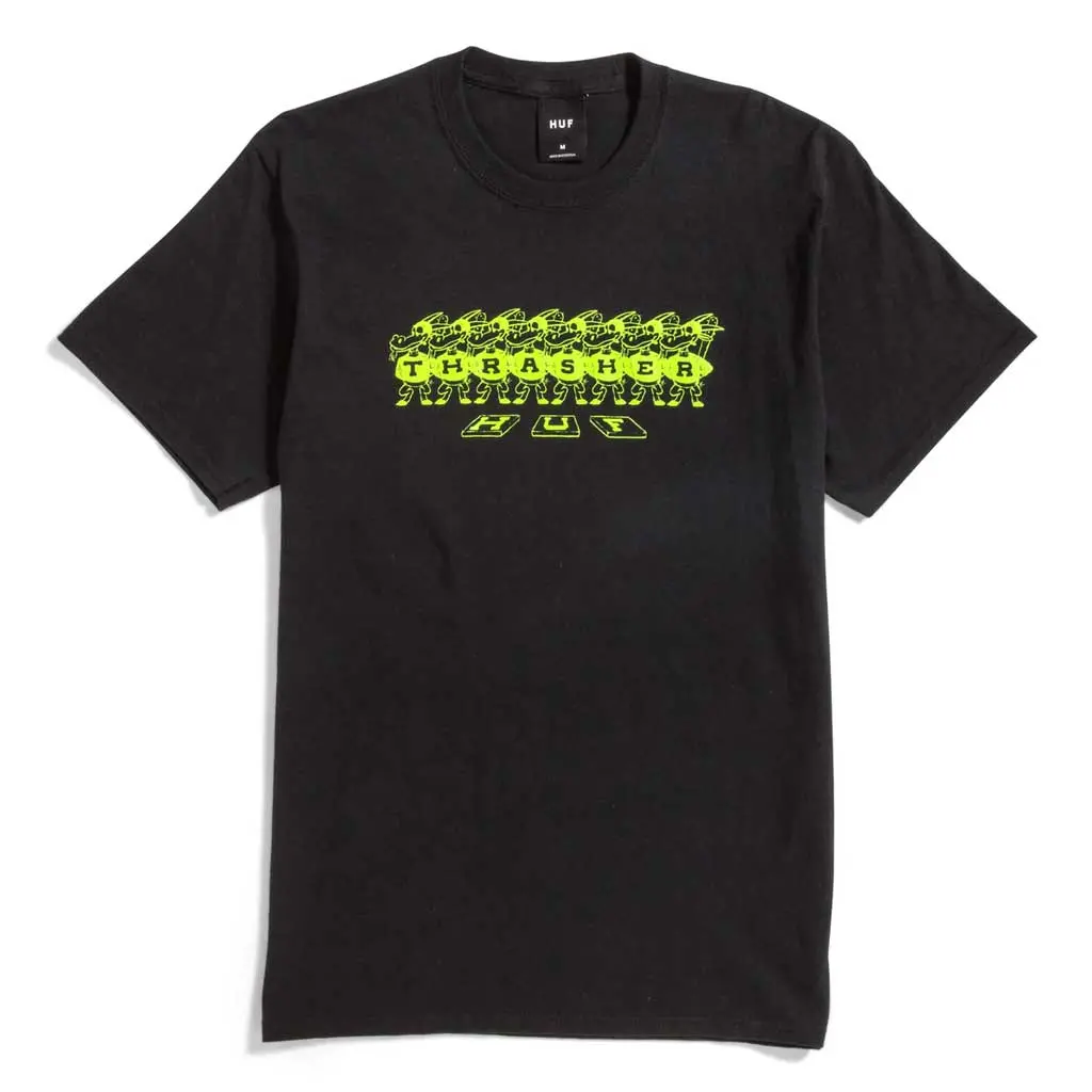 Huf X Thrasher Mason S/S Tee - Black 1
