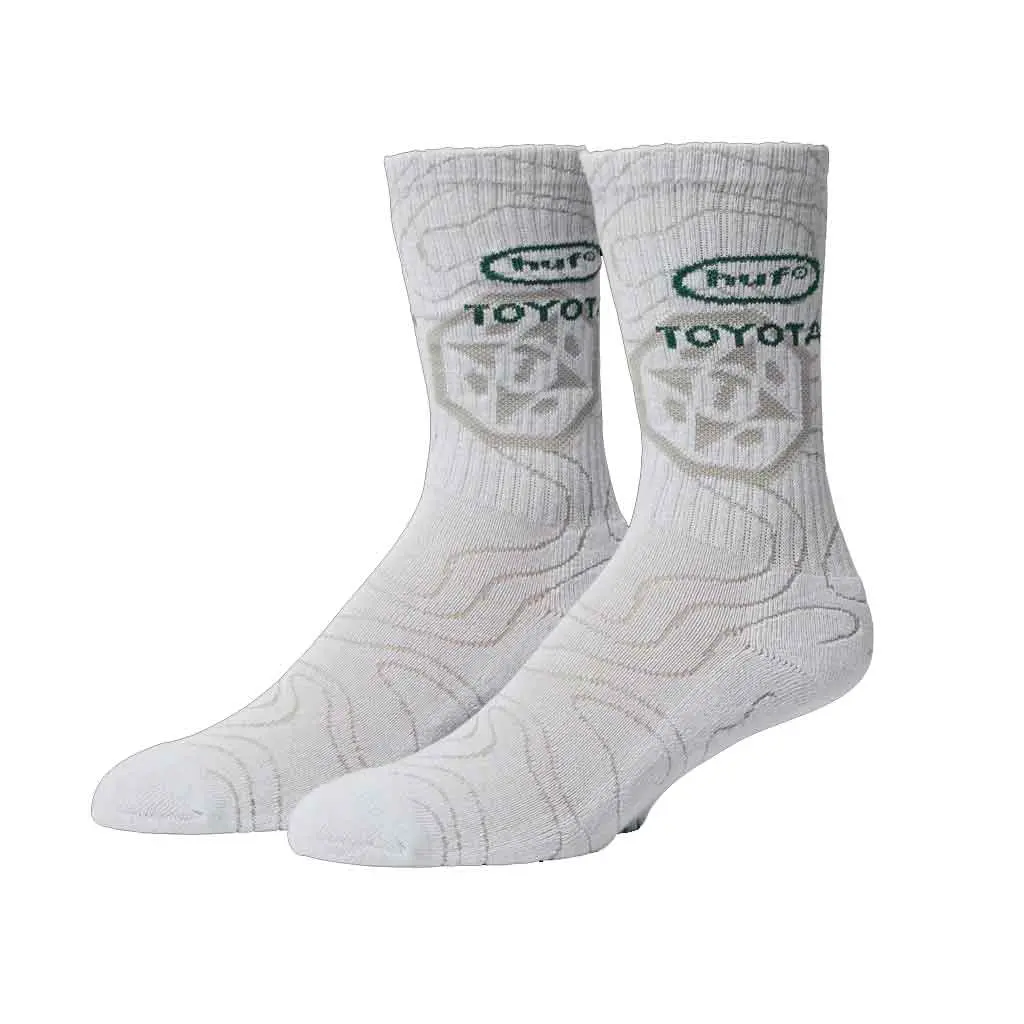 Huf X Toyota Topography Socks - White 1