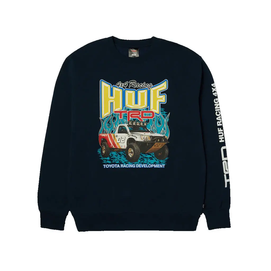 Huf X Toyota Trd Pit Crewneck - Navy 1