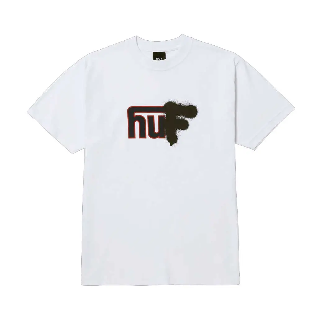 Huf Upside Downtown S/S Tee - White 1