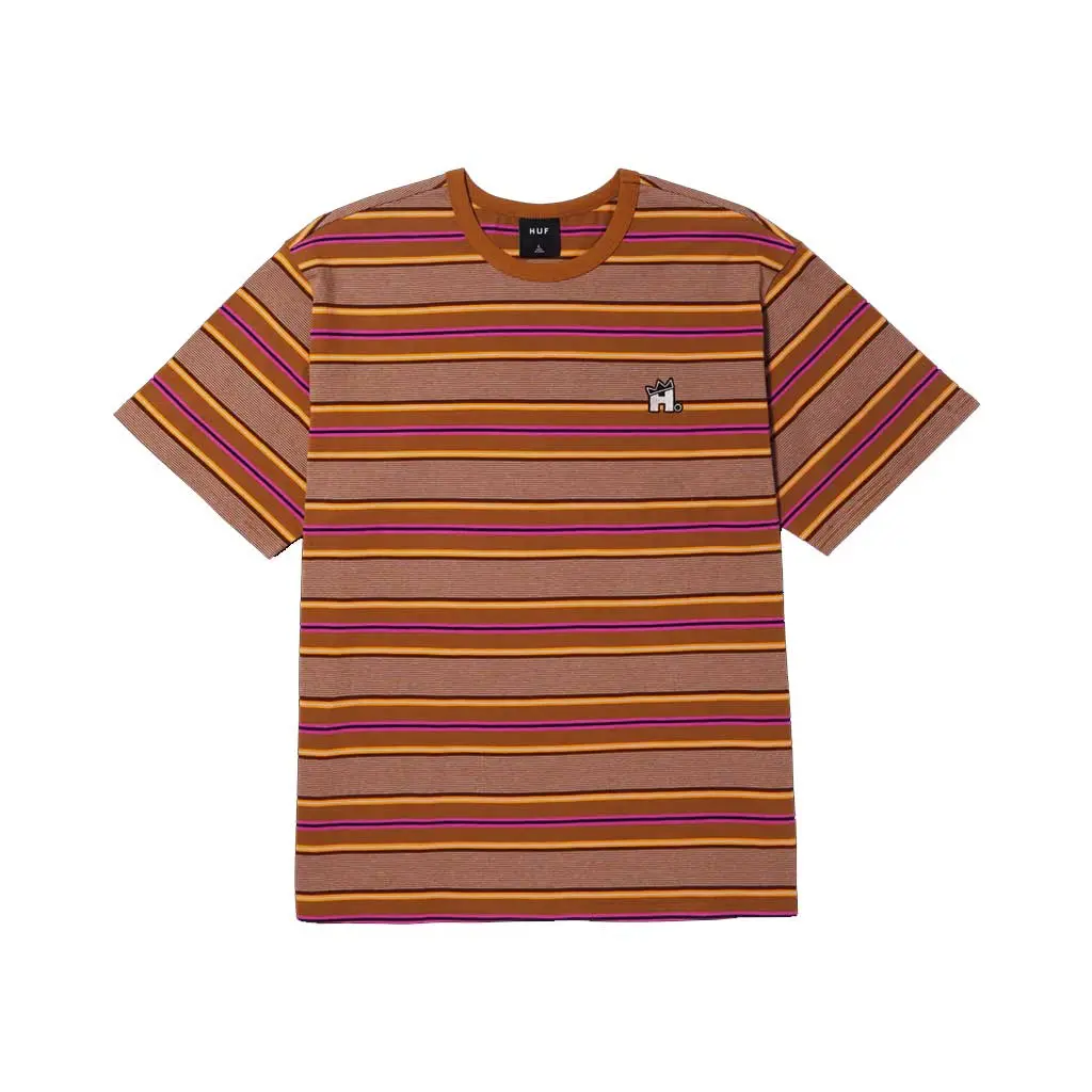 Huf Vernon S/S Relaxed Knit - Caramel 1