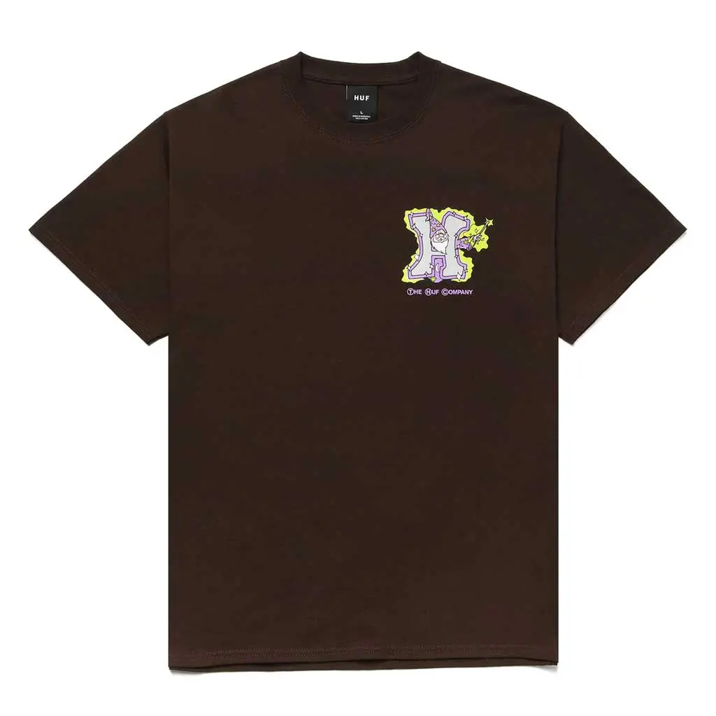 Huf Weed Wizard S/S Tee - Brown 1