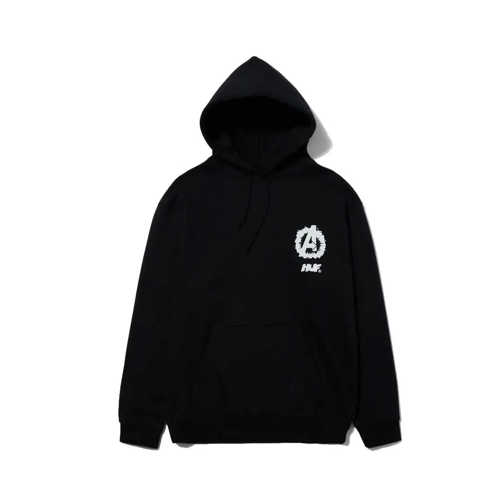 Huf X Avengers Cosmic Assemblage Po Hoodie - Black 1