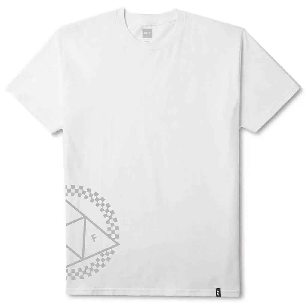 Huf Blackout Triple Triangle S/S Tee - White 1
