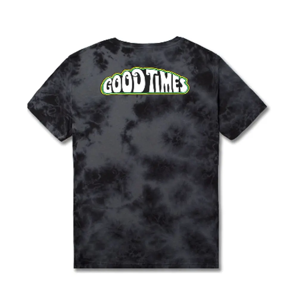 Huf Goodtimes Tee - Black Crystal Wash 1