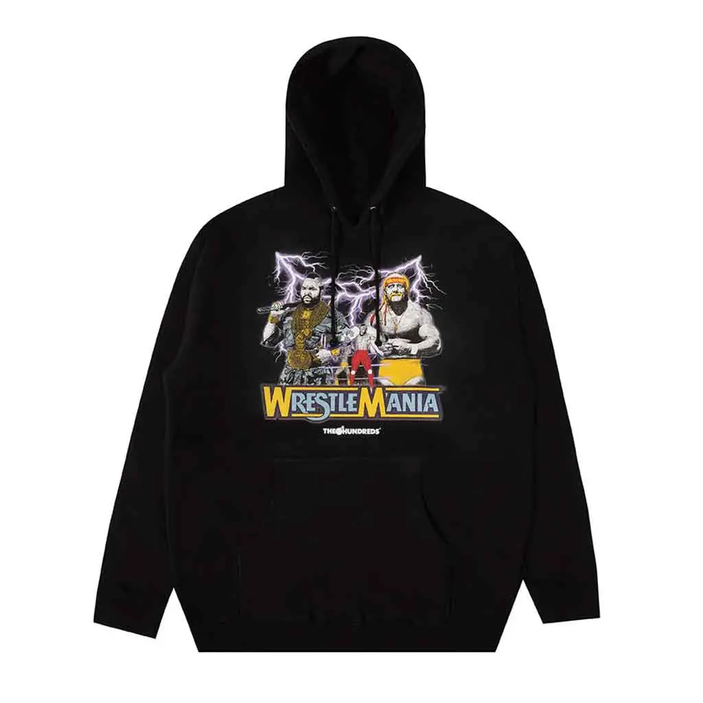 The Hundreds X Wwe Hulk Hogan Vs Mr. T Po Hoodie - Black 1
