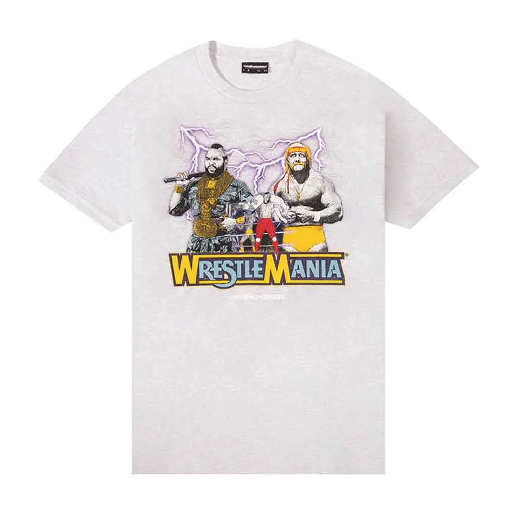 The Hundreds X Wwe Hulk Hogan Vs Mr. T S/S Tee - Ash Heather 1