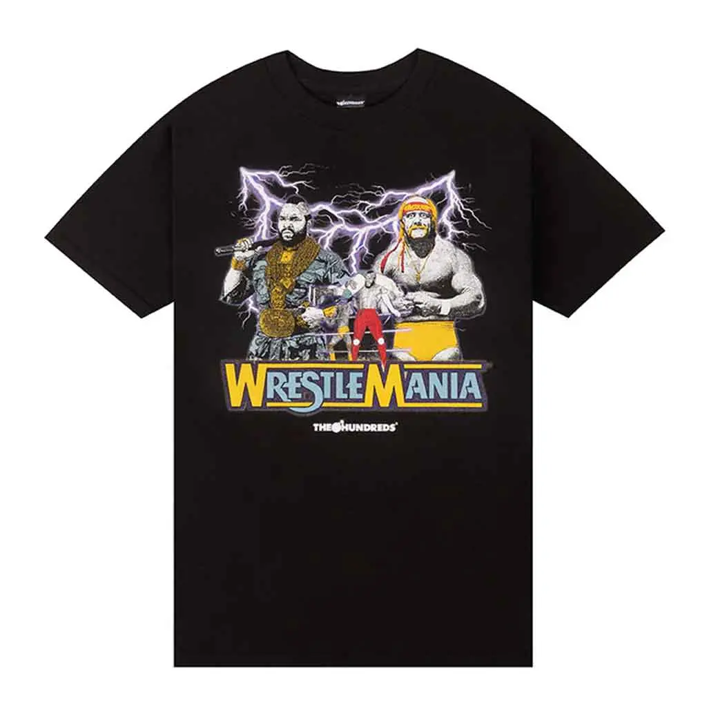 The Hundreds X Wwe Hulk Hogan Vs Mr. T S/S Tee - Black 1