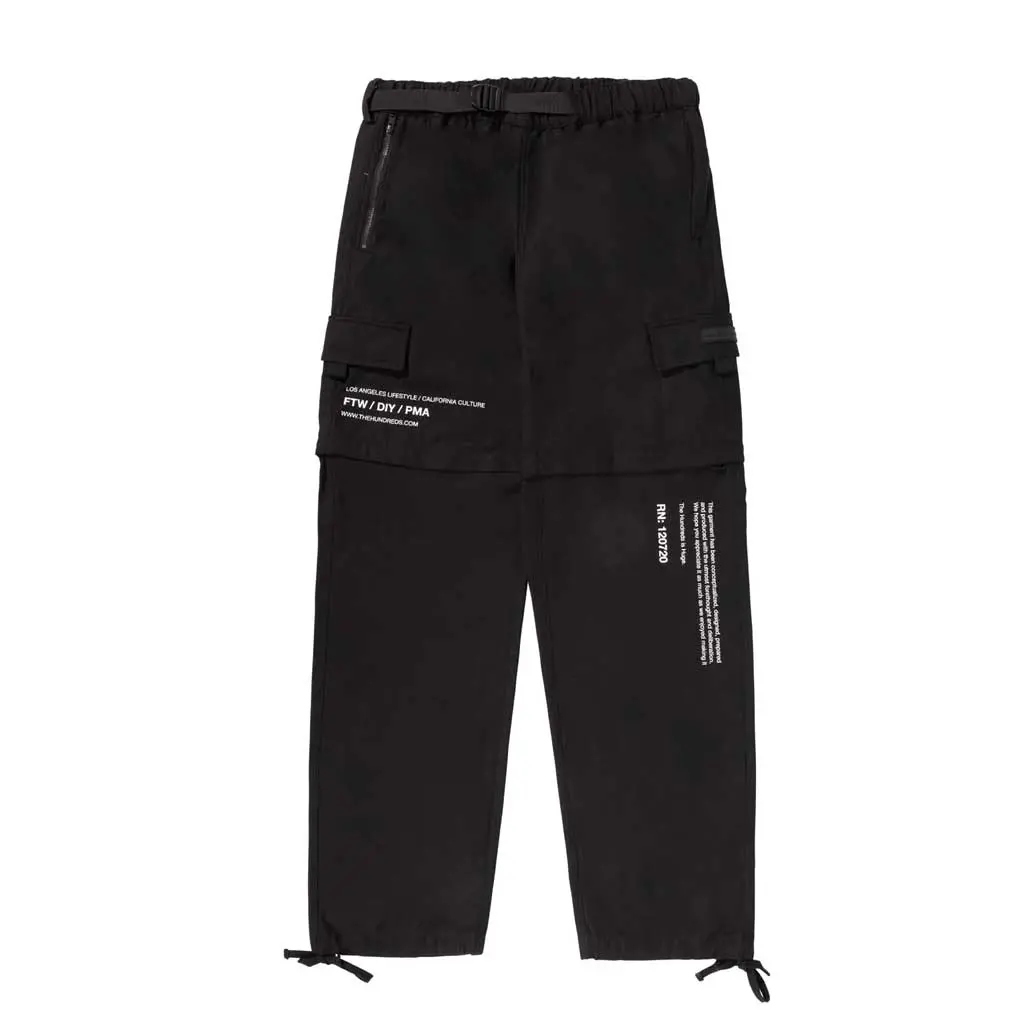 The Hundreds Camp Convertible Pants - Black 1
