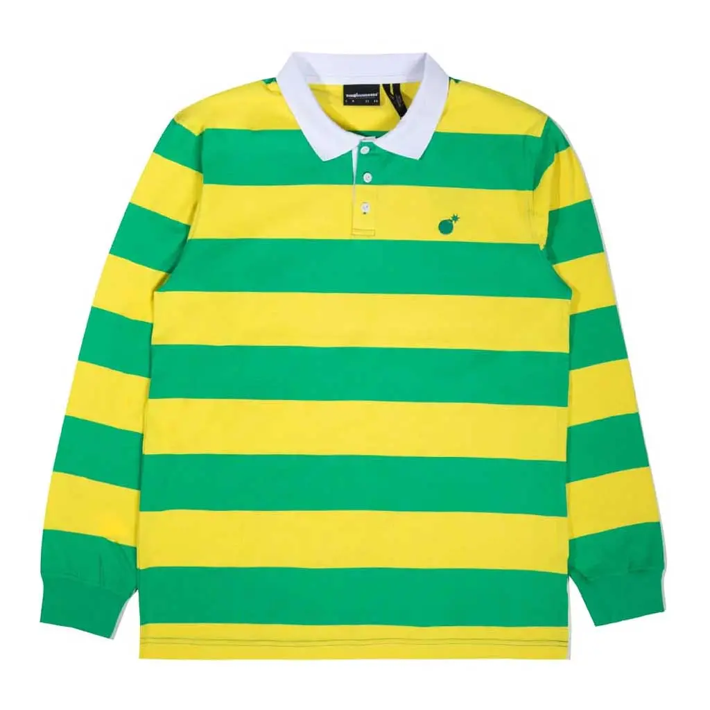 The Hundreds Pacific L/S Rugby - Green 1