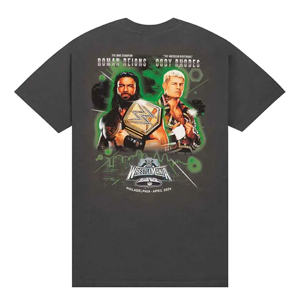 The Hundreds X Wwe Roman Vs Cody S/S Tee - Charcoal 1