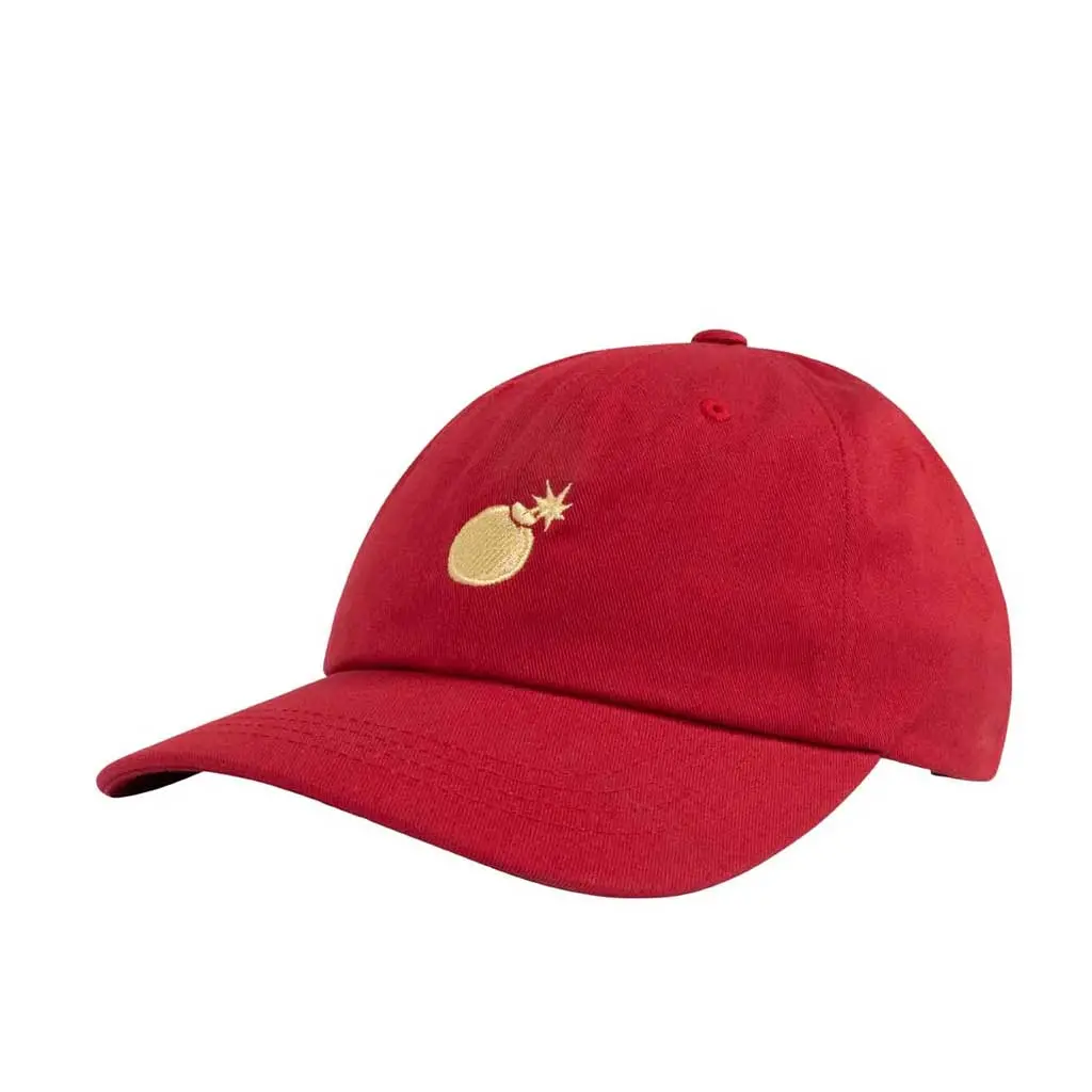 The Hundreds F22 Solid Bomb Dad Hat - Burgundy 1