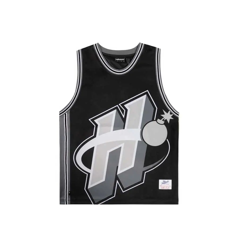 The Hundreds Block Basketball Jersey - Black 1