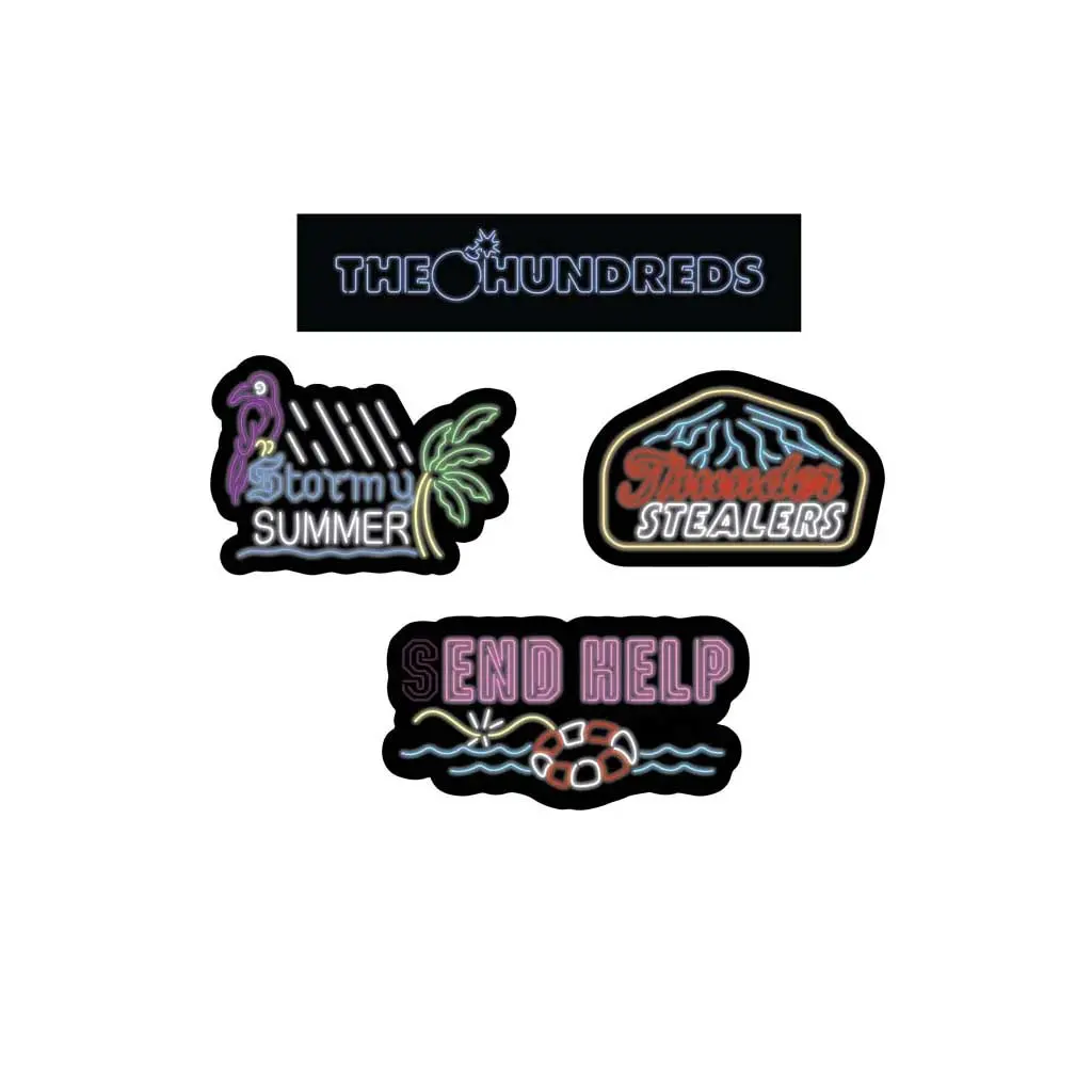 The Hundreds Neon Nights Sticker Pack - Multi 1