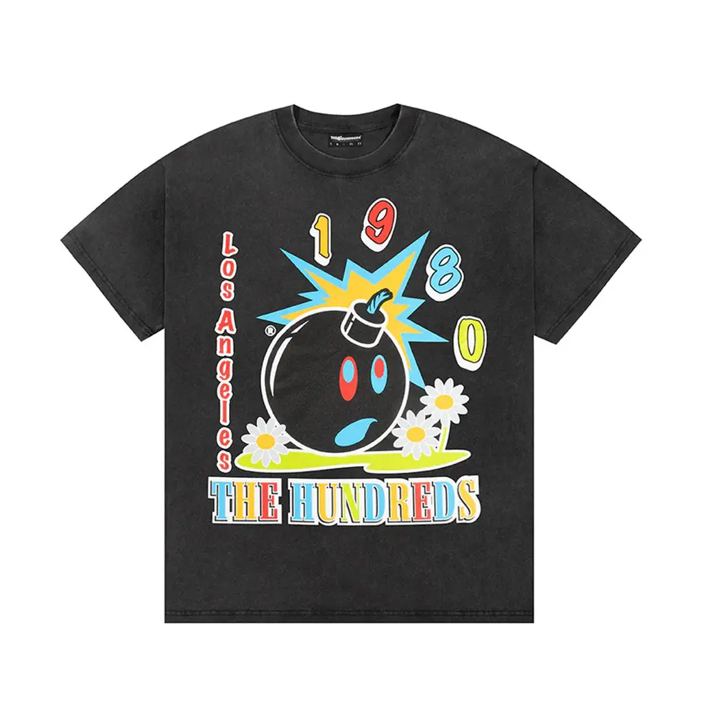 The Hundreds Santee Adam S/S Tee - Washed Black 1
