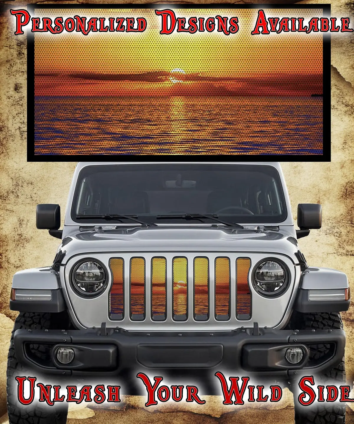 Amazing Sunset Grill Insert 1