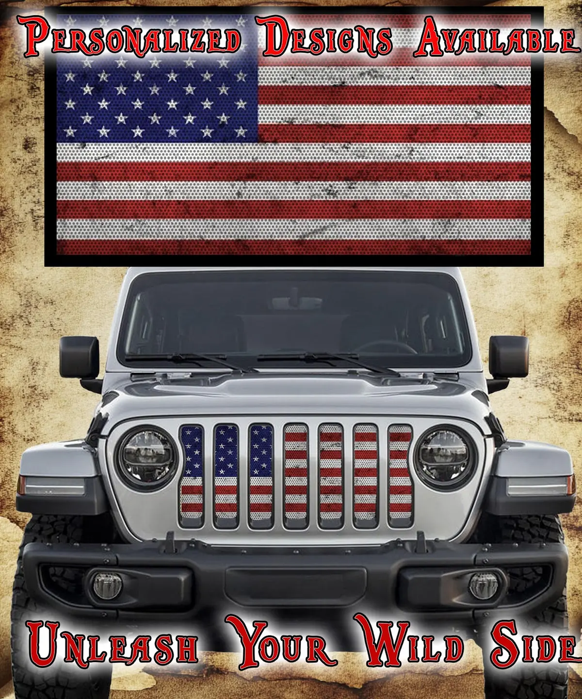 Merica Distressed Flag 1