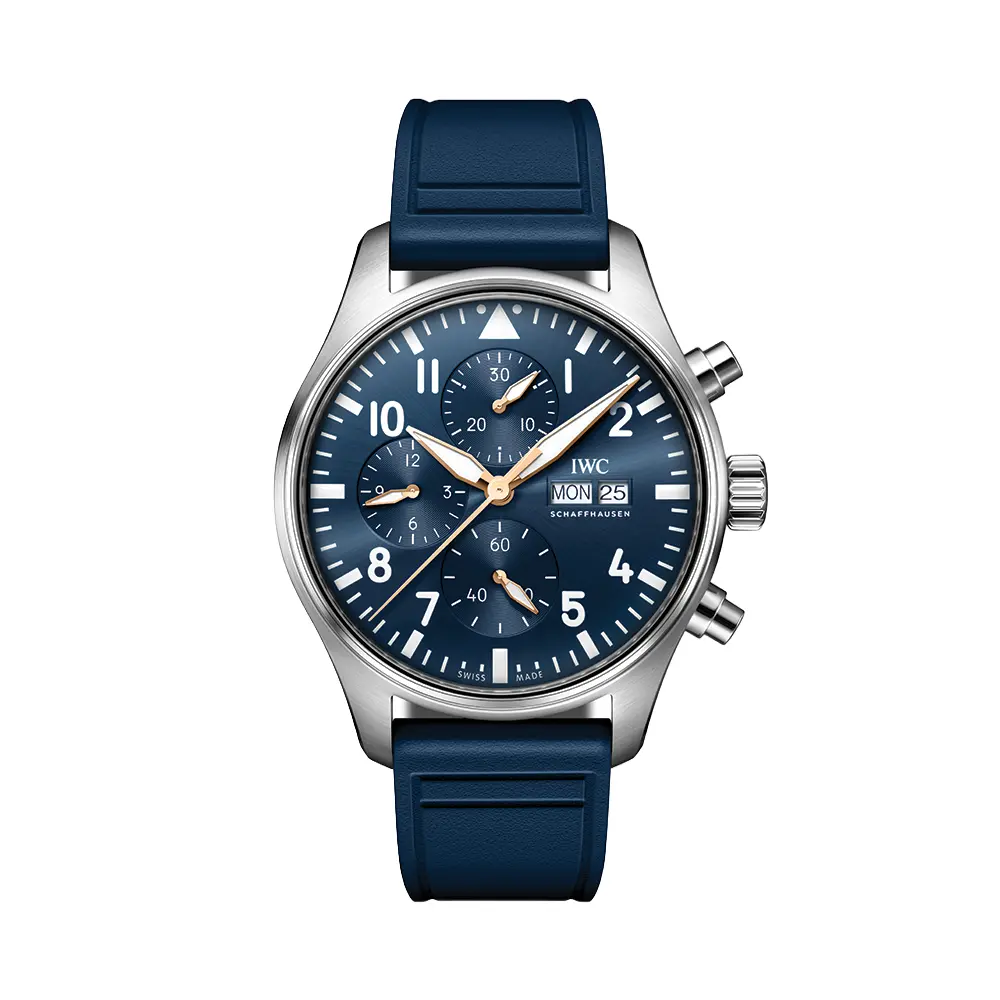 Pilot’S Watch Chronograph Le Petit Prince 43Mm - Blue On Rubber Strap 1