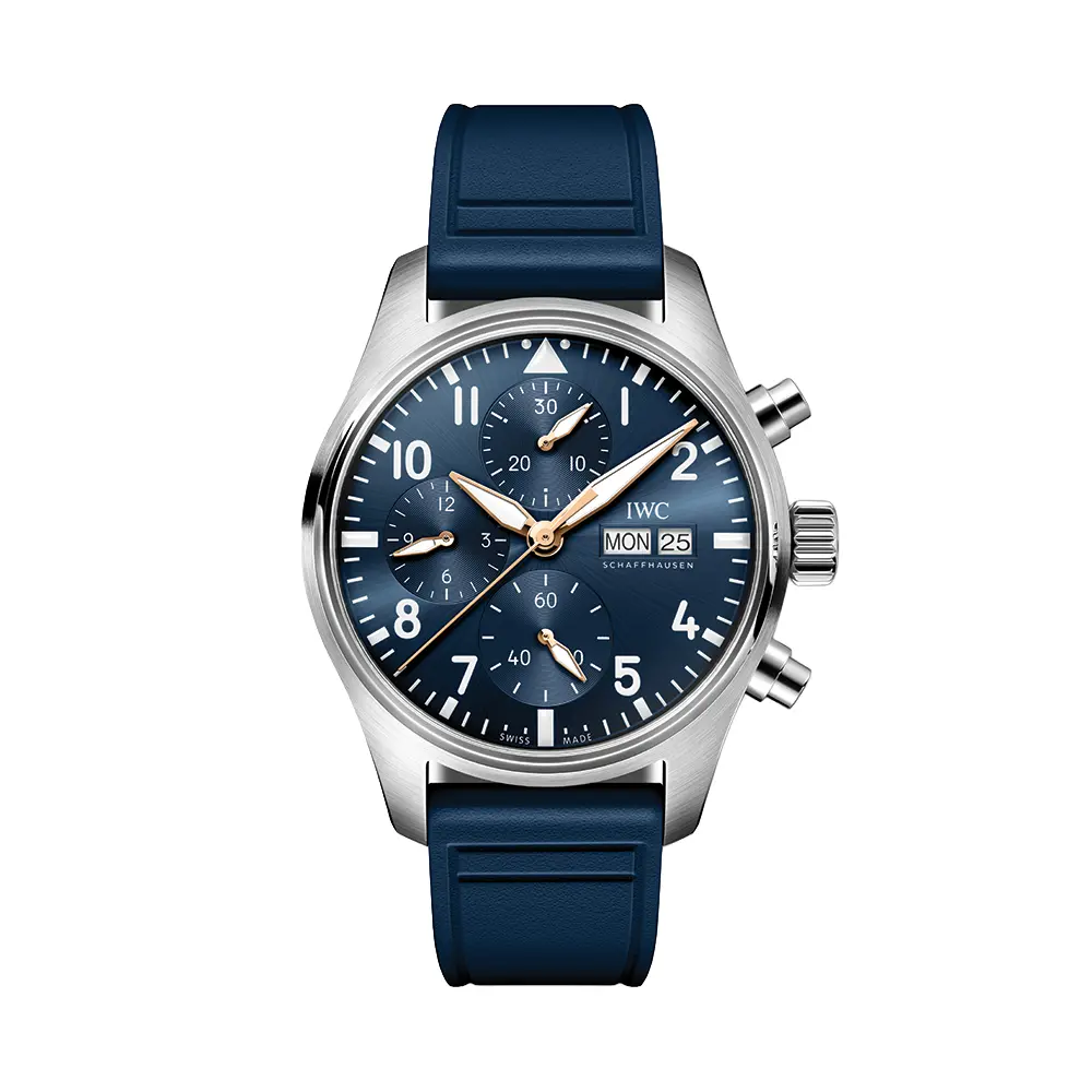Pilot’S Watch Chronograph Le Petit Prince 41Mm - Blue On Rubber Strap 1