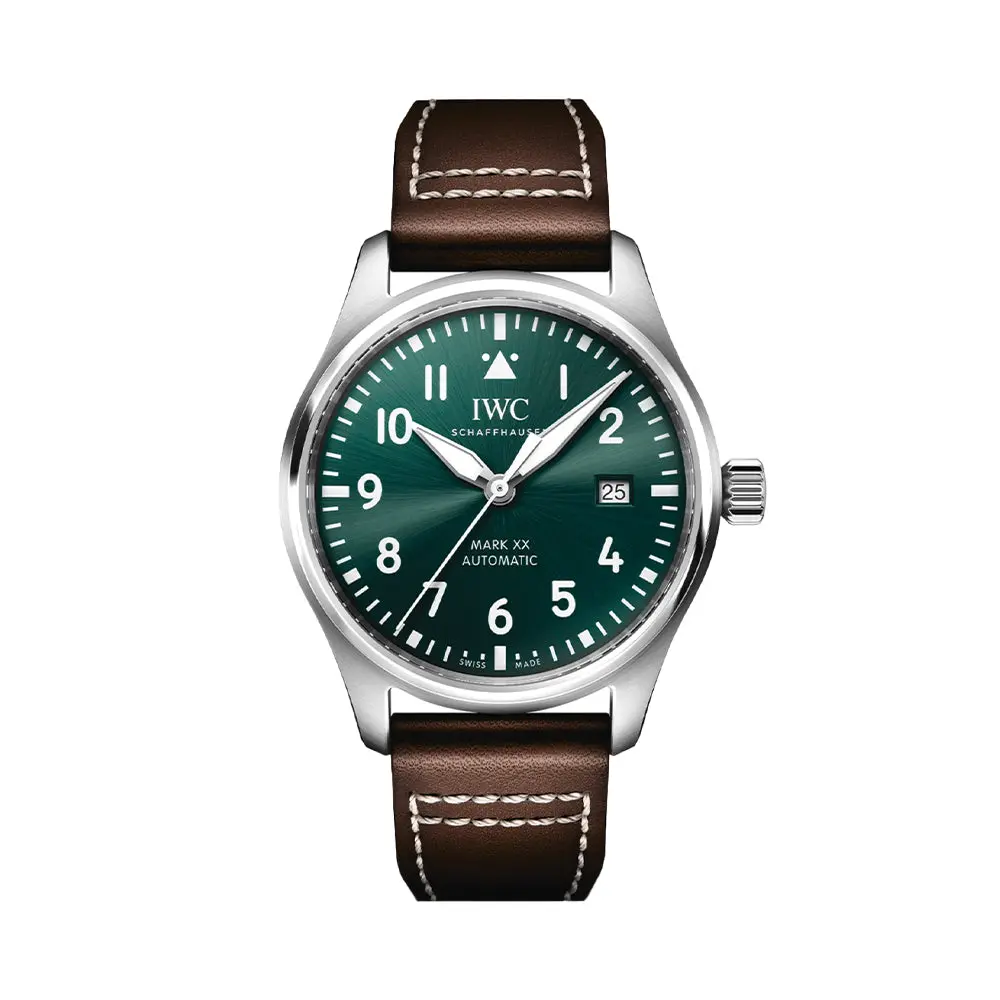 Pilot's Watch Automatic Mark Xx 40Mm - Green On Leather Strap 1