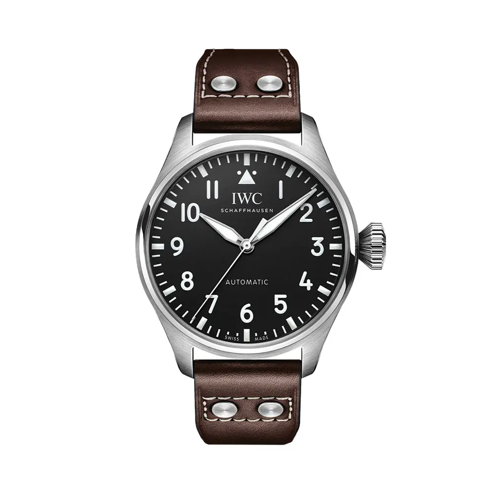 Big Pilot’S Watch 43Mm - Black On Leather Strap 1