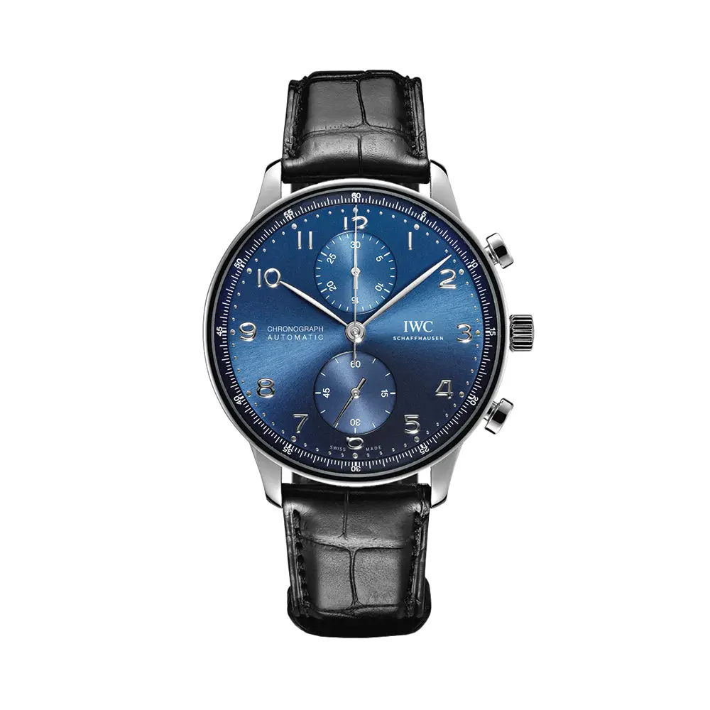 Portugieser Chronograph 41Mm - Blue On Leather Strap 1