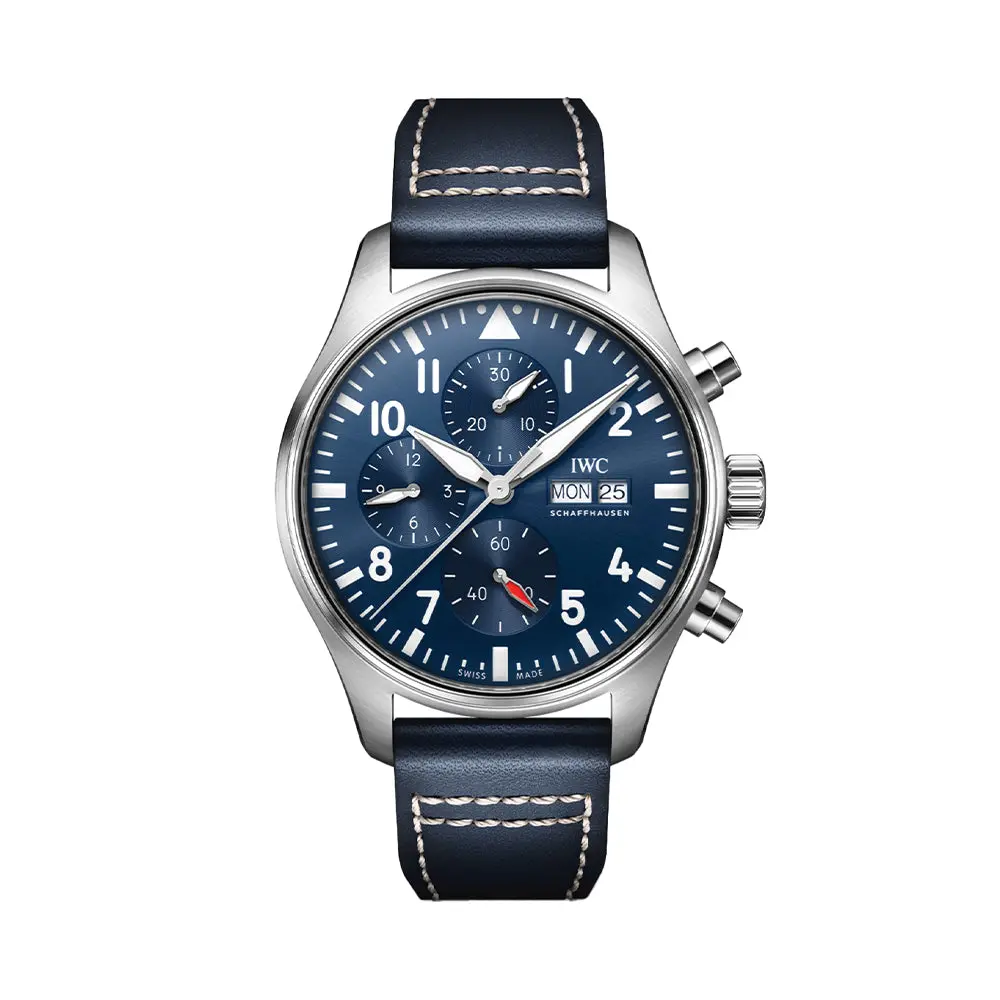 Pilot's Watch Chronograph 43Mm - Blue On Leather Strap 1