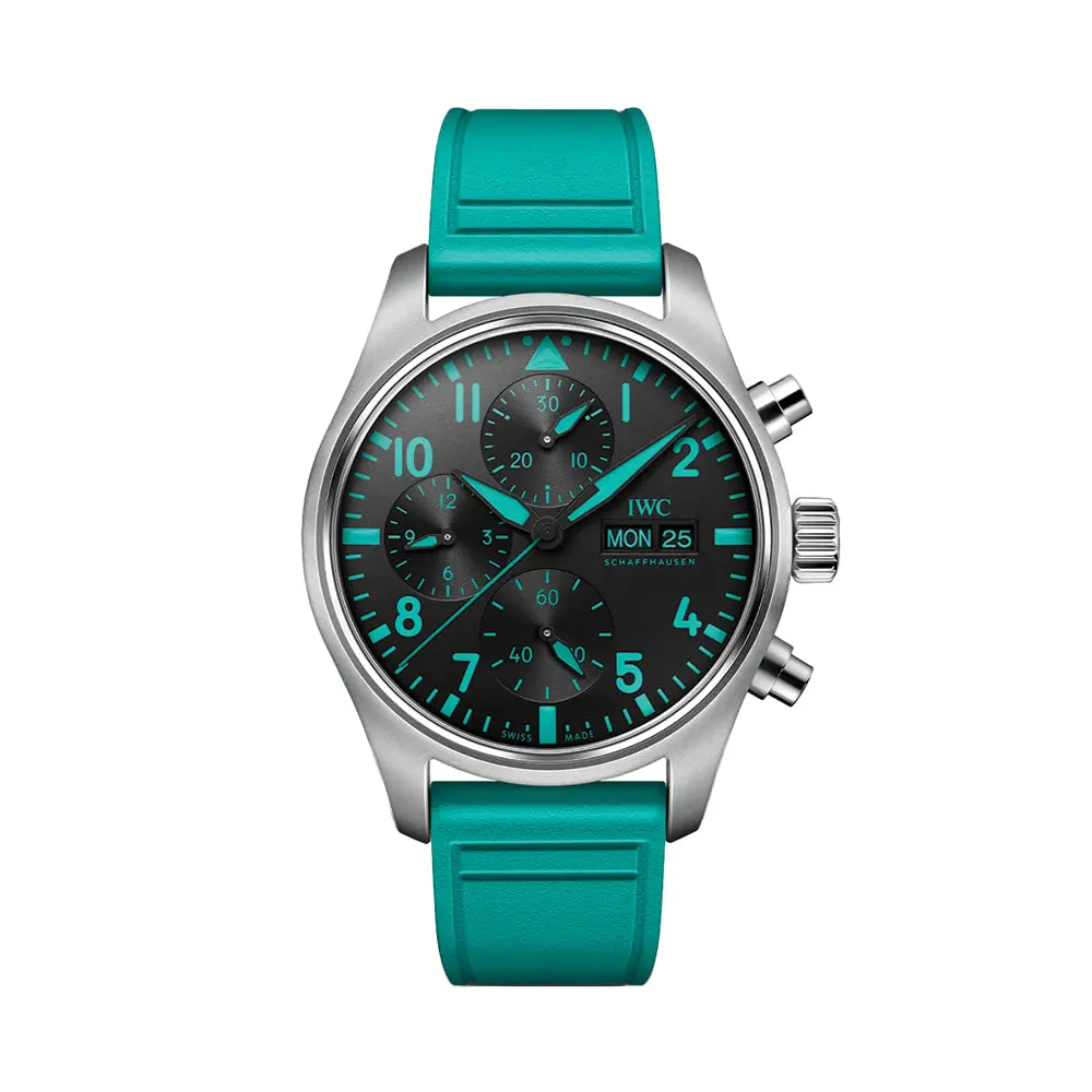 Pilot’S Watch Chronograph “Mercedes-Amg Petronas Formula One™ Team” Edition 41Mm - Black On Rubber Strap 1