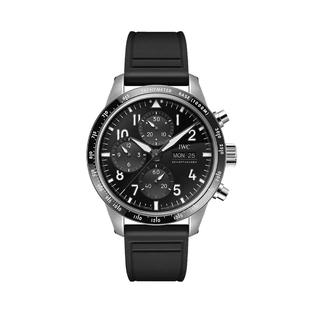 Pilot’S Watch Performance Chronograph Amg Titanium Case 41Mm - Black On Rubber Strap 1