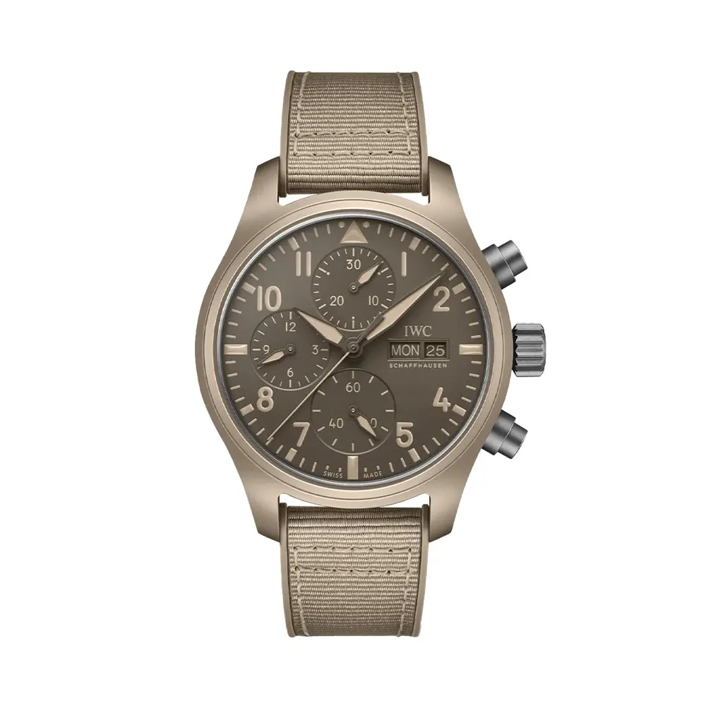 Pilot’S Watch Chronograph Top Gun Mojave Desert Ceramic Case 41Mm - Brown On Rubber Strap 1