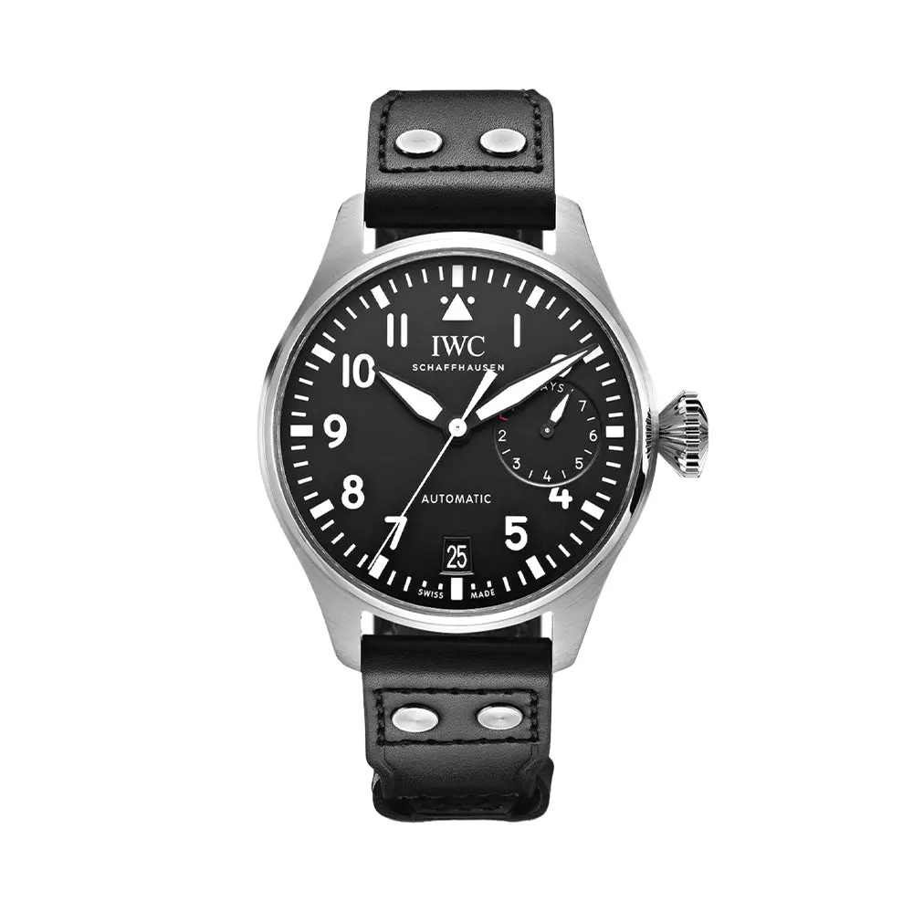 Big Pilot’S Watch 46.2Mm - Black On Leather Strap 1