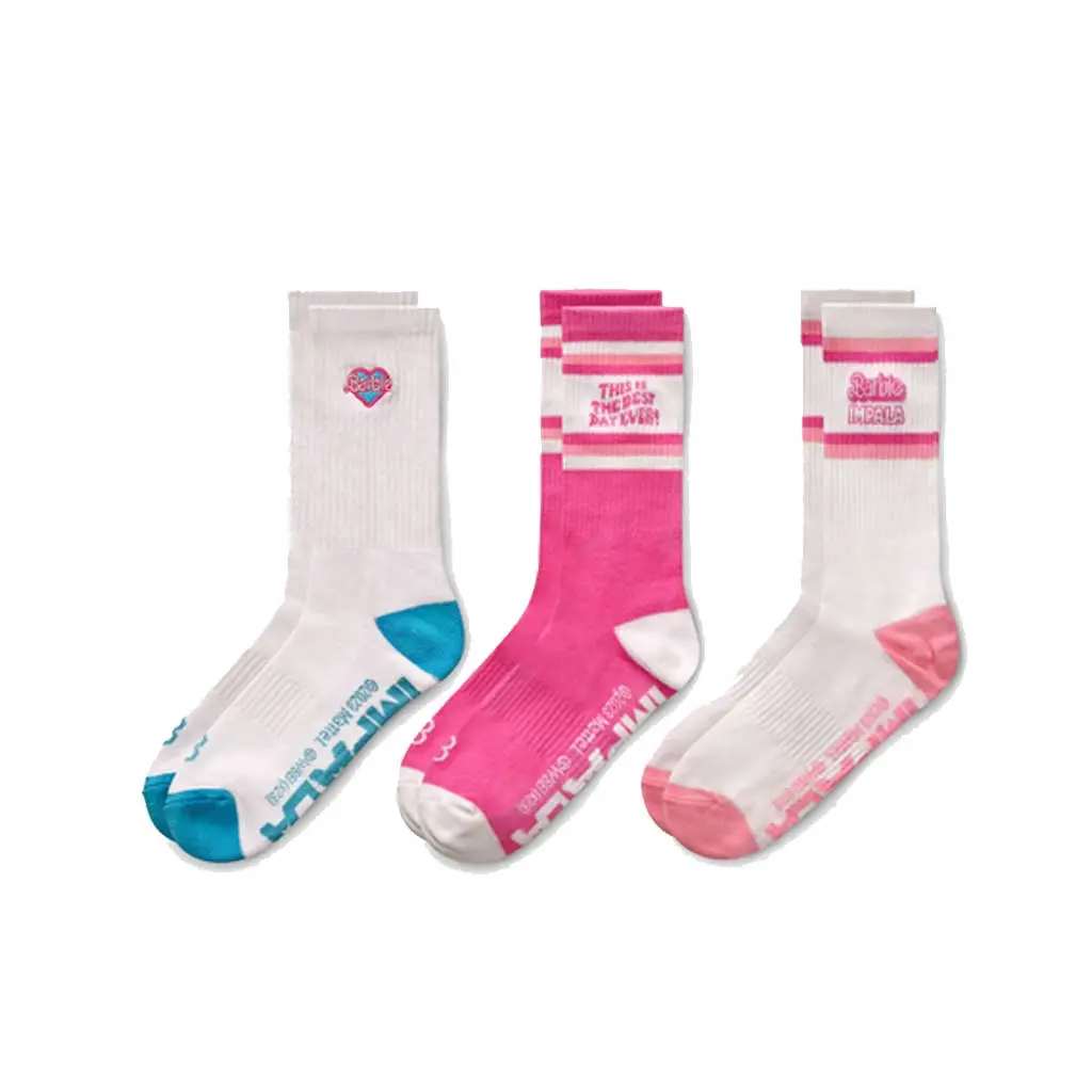 Impala Barbie 3Pk Socks - Barbie Bright Yellow 1