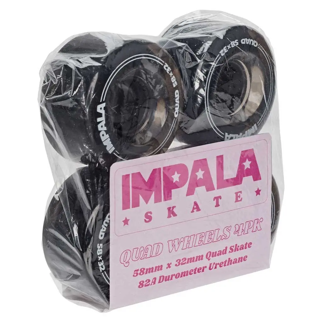 Impala Replacement Wheel 4Pk - Black 1