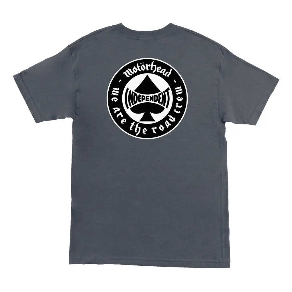 Independent X Motorhead Spade S/S Tee - Charcoal 1