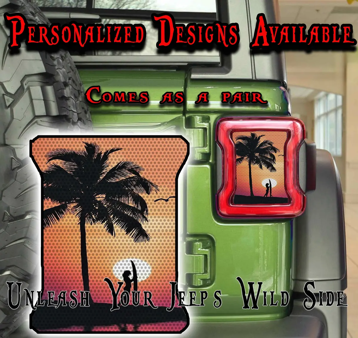 Surfs Up Taillight Cover Decal 52 2