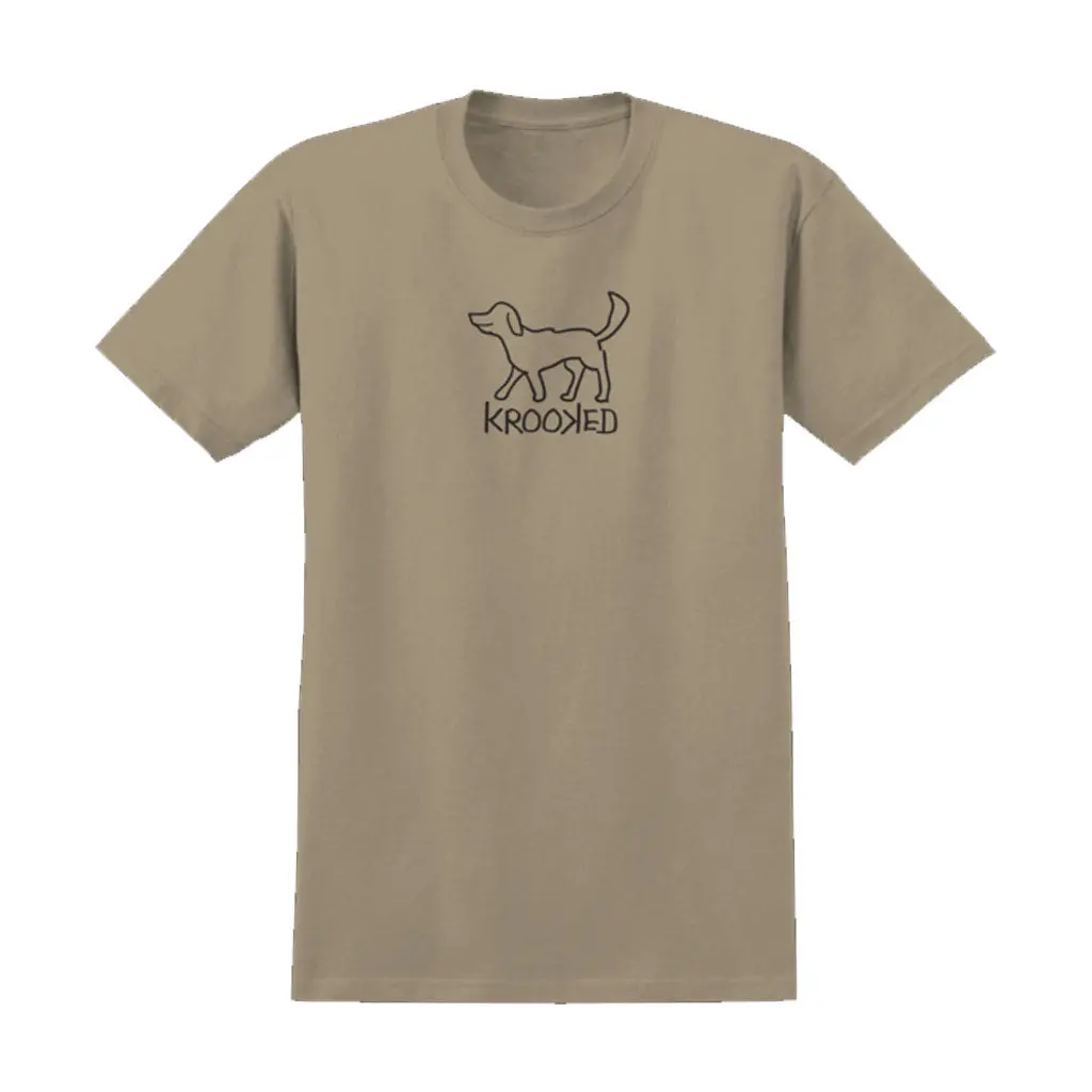 Krooked El Perro S/S Tee - Sand/Black 1